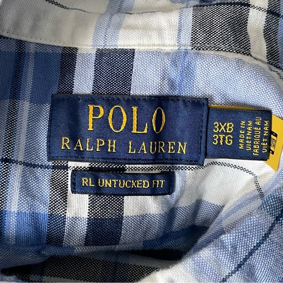 Polo Ralph Lauren short sleeve button down Shirt 3XB big tall 47036 - Picture 12 of 12